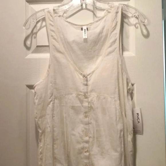 RVCA Cream Dress - Picture 2 of 6